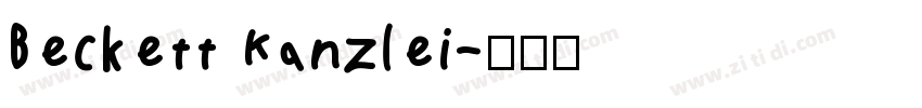 Beckett Kanzlei字体转换
